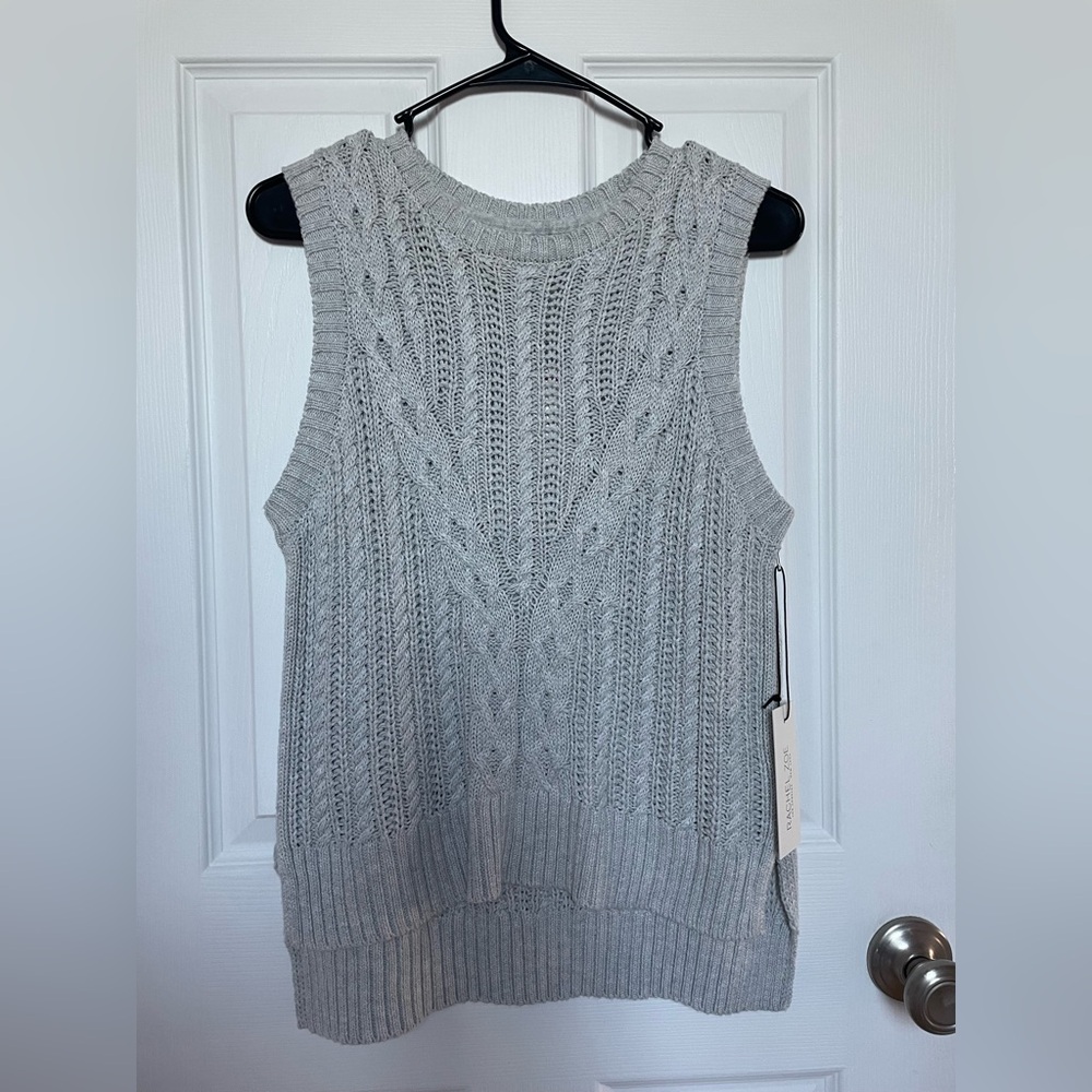 NWT Rachel Zoe Grey Sweater Vest